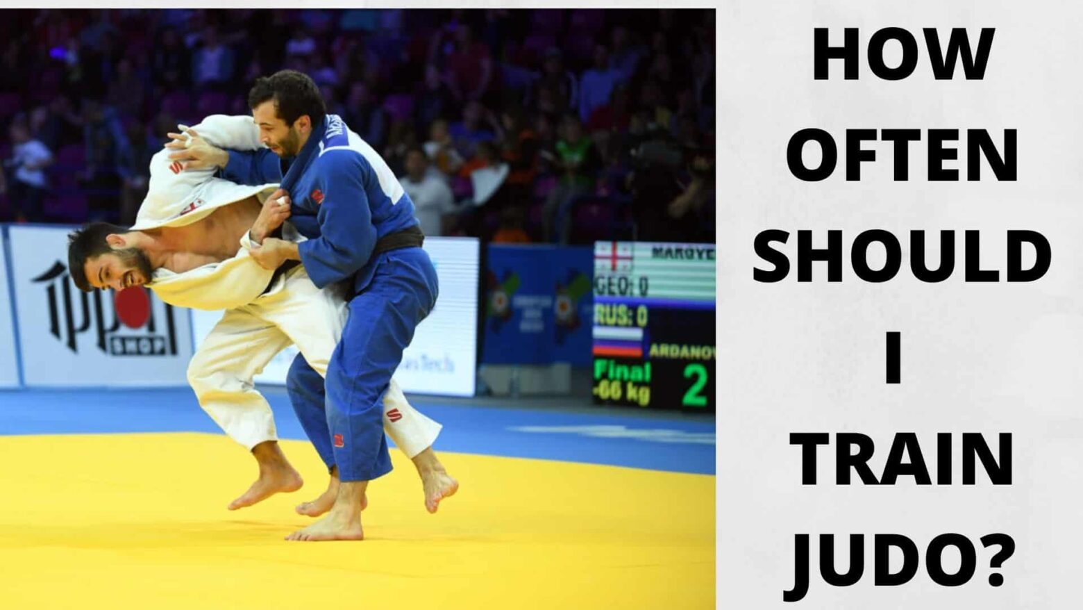 How Often Should I Train Judo?